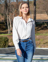Women’s V Neck Long Sleeve Chiffon Balloon Sleeve Work Blouses