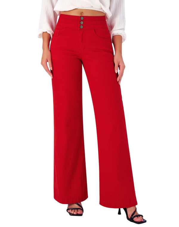 Casual High Waisted Stretch Baggy Loose Denim Pants