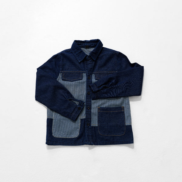 Roswear Kids Boys Denim Trucker Jacket Cotton Blend Casual Outerwear (Ages 8-12, Blue)