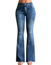 High Waisted Stretch Tummy Control Flared Jeans