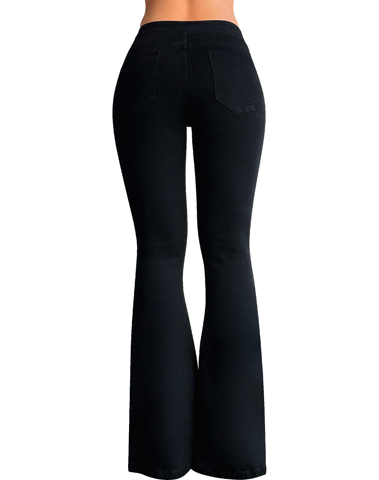 High Waisted Stretch Tummy Control Flared Jeans