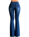 High Waisted Stretch Tummy Control Flared Jeans
