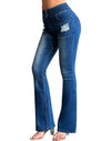 Bell Bottom Trendy High Waisted Jeans