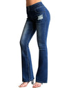 Bell Bottom Trendy High Waisted Jeans