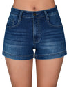 Casual Summer High Waisted Basic Jean Shorts