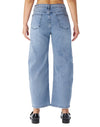 Women's Barrel Jeans High Waisted Wide Leg Cropped Jeans Stretchy Baggy Ankle Denim Pants