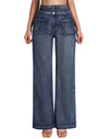 Wide Leg Sweatpant Jeans Woman High Waisted Stretchy Trendy Loose Denim Jeans