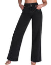 Women's Wide Leg Sweatpant Jeans High Waisted Stretch Baggy Denim Pants