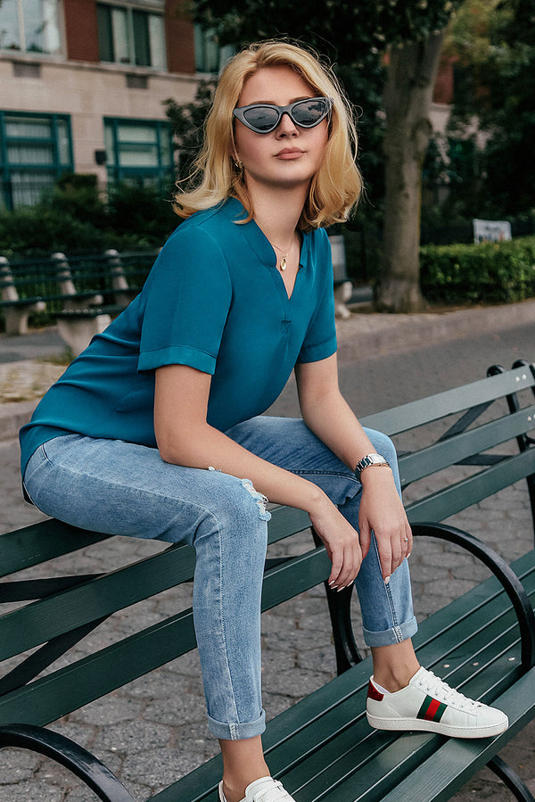 High Rise Ankle Skinny Jeans#color_light-blue-wash