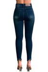 High Rise Ankle Skinny Jeans#color_dark-blue-wash