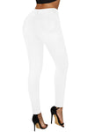 Mid Rise Ripped Stretchy Skinny Jeans