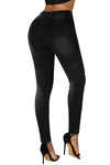Mid Rise Ripped Stretchy Skinny Jeans