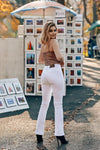 Mid Rise Strecthy Flare Jeans