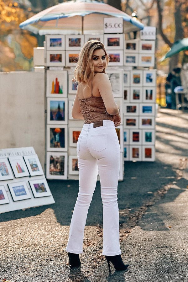 Mid Rise Strecthy Flare Jeans