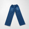Roswear Kids Boys Wide Leg Jeans Elastic Waist - Classic Denim Blue