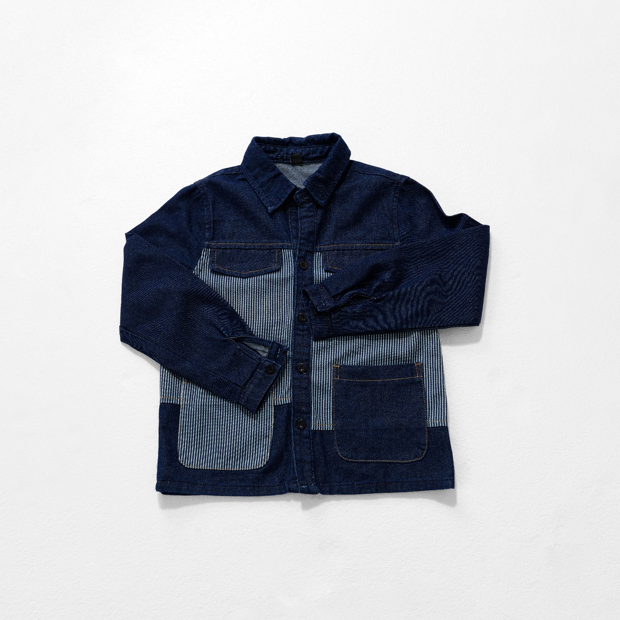 Roswear Kids Boys Denim Trucker Jacket Cotton Blend Casual Outerwear (Ages 8-12, Blue)