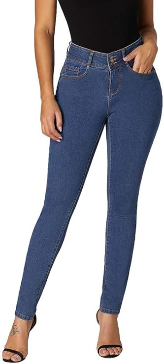 roswear Women’s High Waisted Stretchy Skinny Curvy Jeans Tummy Control Jeggings