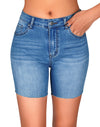 Casual Summer High Waisted Mid Thigh Jean