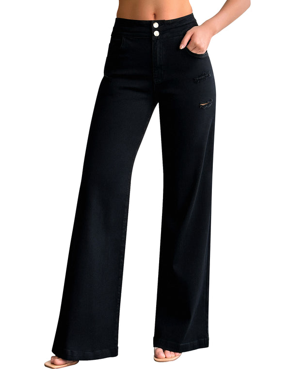 Stretch Baggy Loose Wide Leg Jeans