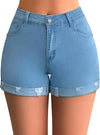 Casual Summer Sexy Distressed Butt Lifting Jean Shorts