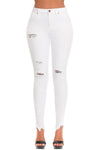 High Rise Ankle Skinny Jeans#color_white